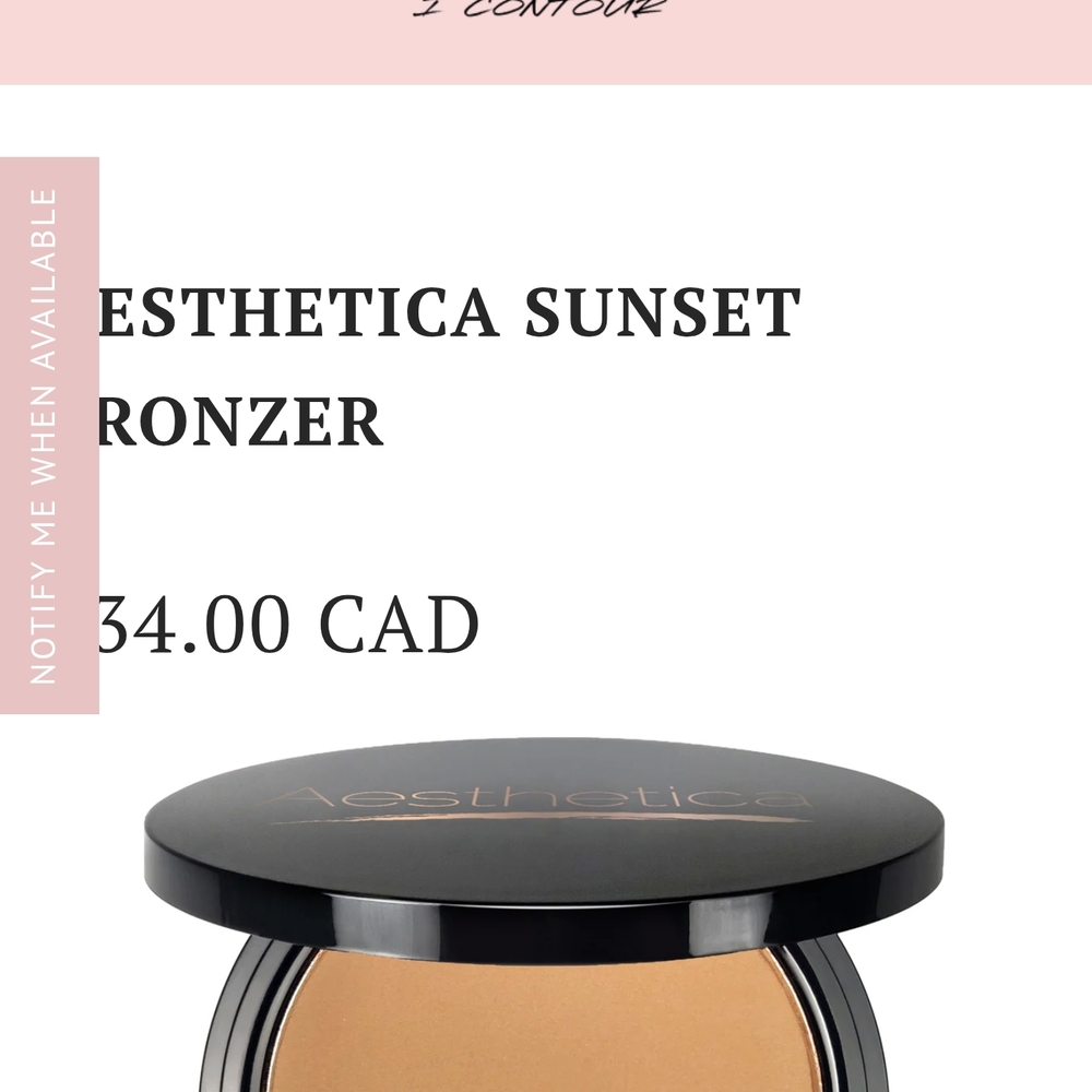 Aesthetica Tan Bronzer & Contour Compact